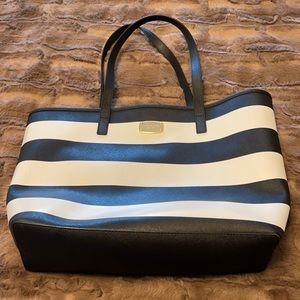 Michael Kors striped tote bag